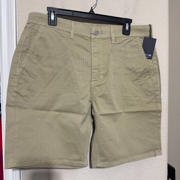 JOE'S JEANS Mens trouser shorts chino sz 33x9 tan beige NWT casual - Picture 1 of 8